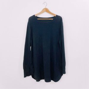 ? | Simple Black Cotton Sweater